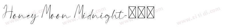 Honey Moon Midnight字体转换
